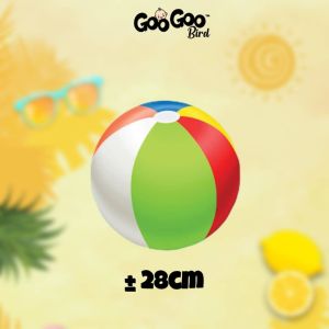 GOOGOO BIRD Inflatable Rainbow Color Beach Ball Pool Toys for Kids Beach Ball / Bola Pantai