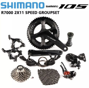 SHIMANO 105 R7000 RS700 Groupset 2x11 Speed Road Bike R7100 Crankset RS700 Flatbar Shifter Front Rear Derailleur Brake Cassette Groupset