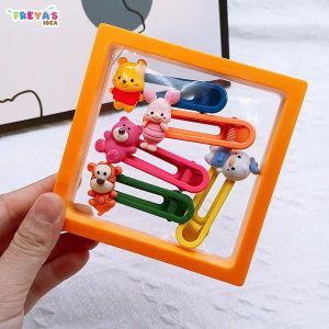 FR-C878 Jepit Rambut Anak Karakter 5IN1 Aksesoris Rambut Anak Perempuan Motif Bunga / Set Jepitan