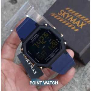 SKYMAX 3008 ORIGINAL - JAM TANGAN PRIA ANTI AIR DIGITAL STRAP RUBBER FASHION FREE BOX FREE BATERAI CADANGAN