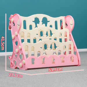 ชั้นวางหนังสือเด็ก ชั้นหนังสือเด็ก  ชั้นวางหนังสือ ชั้นวางหนังสือสำหรับเด็ก พร้อมชั้นเก็บของเล่น ชั้นวางหนังสือ 3 ชั้น4 ชั้น ติดตั้งง่าย