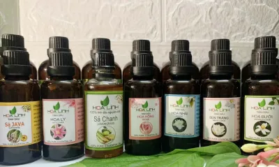 CHAI 100ml - Tinh dầu nguyên chất 100% HOALINH : Sả chanh Quế. Bạc Hà Hoa hồng Ly.....XÔNG PHÒNG XÁT KHUẨNTHƯ GIÃN