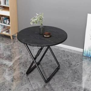 Installation-free simple folding table 60*60*74cm round table folding dining table