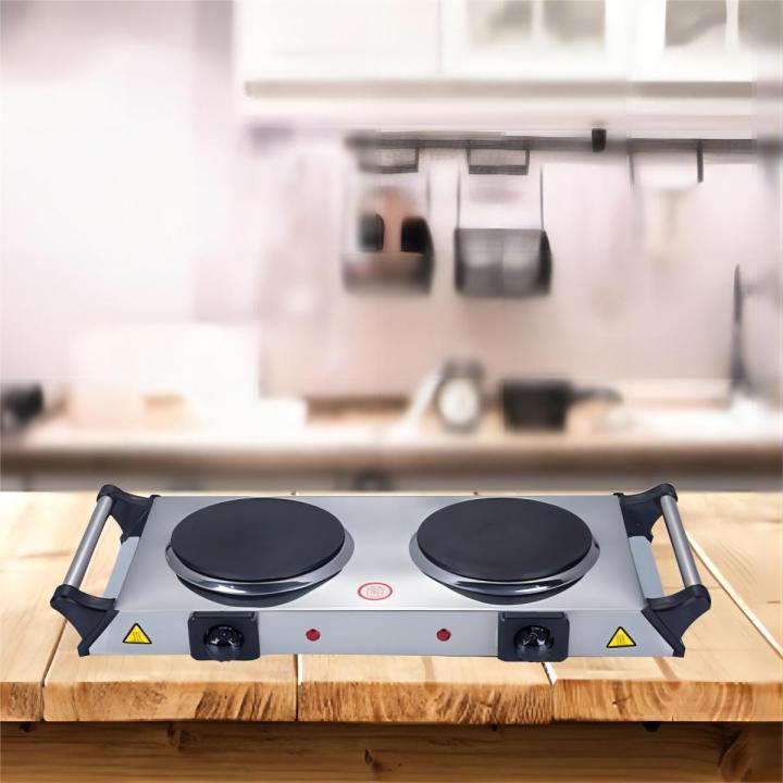 Double Electric Furnace Hot Plate Cooktop Electric Burner Portable Hot Plate Travel Cook Stove