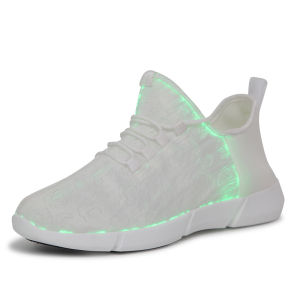 EsHi 2023 Sợi Quang USB Nạp Tiền Glow Giày Bé Trai Bé Gái Giày Trọng Lượng Nhẹ Chạy Sneakers LED Ánh Sáng Mùa Hè Giày Kích Thước 25-43