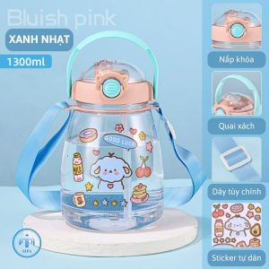 Bình nước được thiết kế tay cầm để được điện thoại xem với dung tích 1300ml (13 lít)
