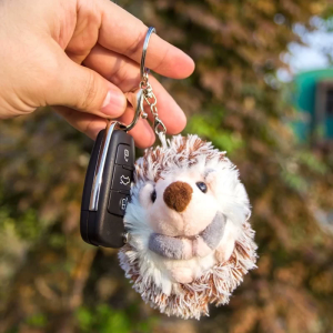 Hedgehog Keychain For Backpack Plush Keyring for Key Holder Plush Keychain Car Pendant Toy Key Chain Toy