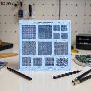 [HAOWEILAI] หน้ากากประสานตาข่ายน้ำมัน UV สีเขียวอเนกประสงค์0.3 0.35 0.375 0.4 0.5 0.58 0.6 0.8 1.0มม.