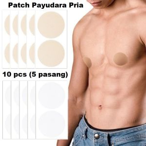 [TOS] Penutup puting pria nipple cover cowok payudara laki laki men 10 pcs 5 pasang water proof sweat proof waterproof sweatproof anti air tahan air stiker sticker tuptil tutup pentil patch pad