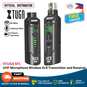 XTUGA SF1 UHF Microphone Wireless XLR Transmitter and Receiver Rechargeable Long transmission range