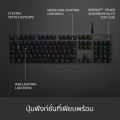 Logitech G512 Carbon Mechanical Gaming Keyboard RGB  (แมคคานิคอลคีย์บอร์ดเกมมิ่งพร้อมปุ่มควบคุมสื่อ คีย์แคป ไทย/อังกฤษ). 