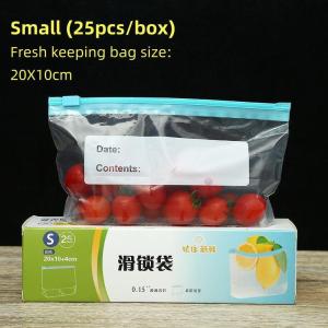 Reusable Fresh Zipper Bag For Food Plastic Bags Fruit Vegetable Bags Ziplock Food Bag Kitchen Food Storage Bag Organizer