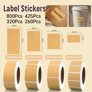 Onisa Kraft Paper Label Stickers DIY Baking Sealing Label Birthday Gift Decoration Tags 800/425/320/260Pcs