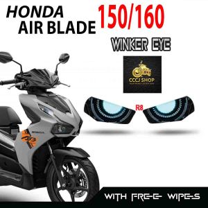 HONDA AIRBLADE 150/160 WINKER EYE STICKER/TRANSPARENT/ TRANSLUCENT VINYL LAMINATED MATERIAL/MACHINE CUT
