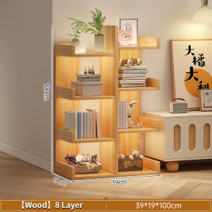 🌟SG STOCK🌟Floor-standing Storage Rack Wooden Shelves Simple Display Rack Multipurpose Book Shelf