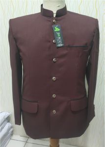 Jasko Polos Merah Maroon Wol Novus Baju Muslim Pria Jas Koko Polos Lis Saku Depan Merek Jasco Tasik