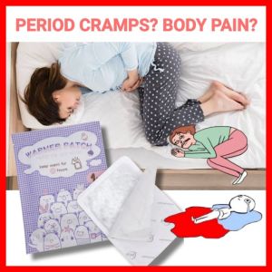 1pack Menstrual Cramp Pain Relief Heat Patch Hot Compress Body Warmer Self Heating Adhesive Pad