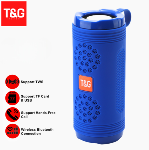 T&G TG-617 TWS Bluetooth V5.0 support TF Card USB AUX In FM Radio Function Portable Super Bass Speaker