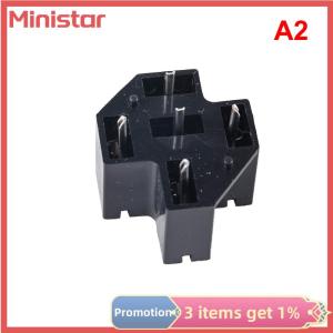 Ministar Automotive Car Auto 40A 4 5 Pin SPDT Relay Socket Connector Adaptor PCB Board Mount Base Holder with 6.3mm Terminals
