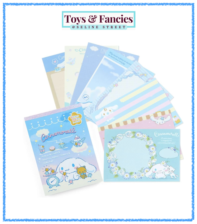 🇯🇵 SANRIO Cinnamoroll Stationery 8 Design Memo Pad (Notepad) (Includes ...