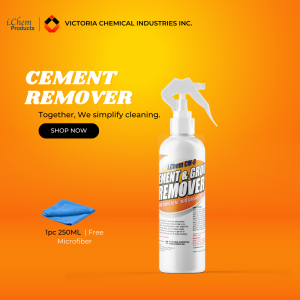 ICHEM PRODUCT 1PC  CEMENT REMOVER 250ML SPRAY BOTTLE (CEMENT & GROUT REMOVER FOR TILES POST CONSTRUCTION CLEANINGFOR CEMENT MIXERS)