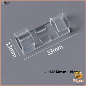 20pcs Cable Transparent Organizer Clips Wire Manager Cord Holder USB Charging Data Line Winder