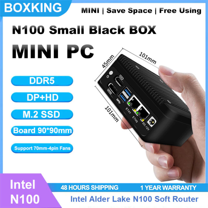 N100 Mini Pc Router Double Control Intel Alder Lake N100 DDR5 MINI PC Soft Router | Lazada ...