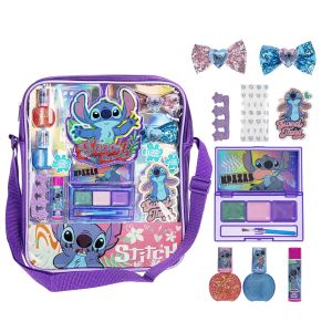 Stitch Kids Makeup Set for Girls in a Bag – Includes Lip Gloss Hair Bow and More – Ideal for Girls Ages 3+ by Townley Girl