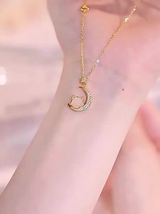 Kalung Naga Xingyue Jenis Wanita Hetian Jade Semula Jadi Aksesori Gantung Zodiak Naga Tahun Baru Rantai Klavikula Hari Jadi  2024 Baru