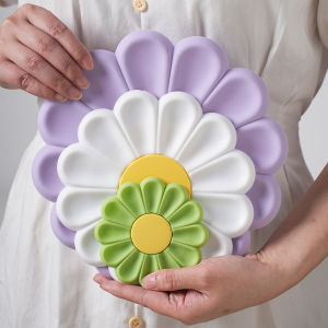 Trivet for Hot Pots and Dishes Food Grade Silicone Pot Holders Hot Pads Anti-Slip Coaster Heat Resistant Mat Multi-Use Creati