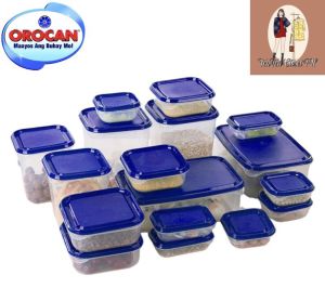20PCS/SET Orocan Food Storage Set Cucina Uno Fresh Food Storage Food Carrier