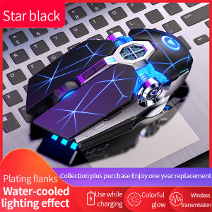 Rechargeable RGB Gaming Mouse - Accurate Positioning via Wired/BT 7 Buttons