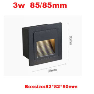 โคมไฟบันไดเข้ามุมทางเดินในอาคาร3W 5W 7W อะลูมิเนียม LED หรี่แสงได้ไฟติดผนังบันไดทางเดินติดผนังโคมไฟชั้นใต้ดิน