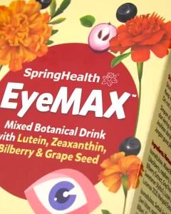 [FREE SHIPPING] SpringHealth Eyemax Mixed Botanical Drink with Lutein Zeaxantin Bilberry & Grape Seed 30s