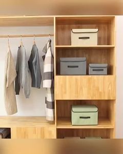 COMBO 2 Hộp Vải Đựng Đồ Quần Áo Đồ Lót Đa Năng Giỏ Đựng Quần Áo Ngăn Tủ Đồ Gấp Gọn Tiện Lợi