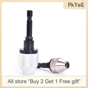 [COD] PkYeG Tool 1 4 Hex Shank Keyless Drill Chuck Quick Change Bit Driver Converter Adaptor