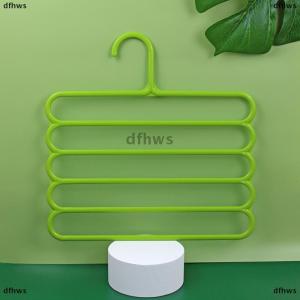 [COD] dfhws Clothes Hangers Trousers Hangers Holders Closet Storage Organizers 5 Layers Pants Towel Scarfs Racks Storage Organization