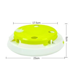 Fun Interactive Cat Toy Durable Electric Smart Flutter Rotating Kitten Indoor Exercise Toys Replaceable Feather