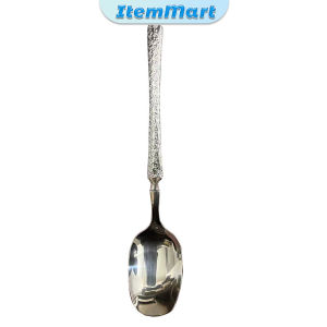 1Pc Stainless Steel Spoon Silver Creativity Long Handle Tablespoon Good Look Soup Scoop Tableware ItemMart