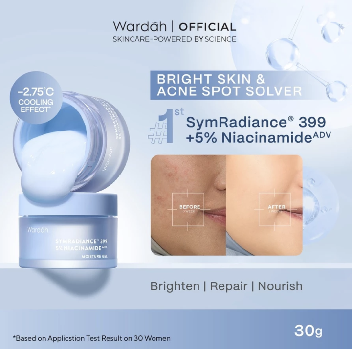 スキン Wardah Symradiance 399 5% Niacinamide Bright & Barrier Boost