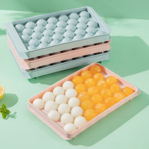 Combo 5 Khay Làm Đá Tròn 33 Viên – Khuôn Làm Thạch Rau Câu Kem Đá Viên – Nhựa PP An Toàn Không BPA