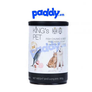 Pate Thịt Tươi Kings Pet Cho Chó Mèo Mọi Lứa Tuổi (Lon 380g)