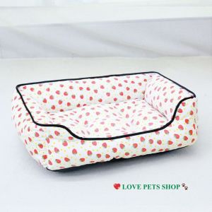 Ổ nệm nằm cho Chó Mèo thành cao hình chữ nhật (mẫu mới) - Love Pets Shop