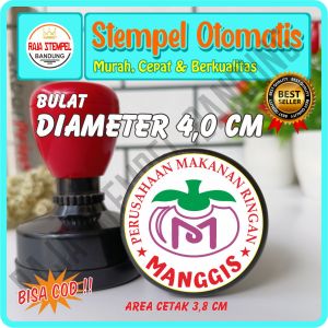 Stempel Flash Bulat 40 CM stampel online shop Stempel otomatis stampel perusahaan stemple logo stample instansi pemerintahan dinas kedinasan stempel usaha