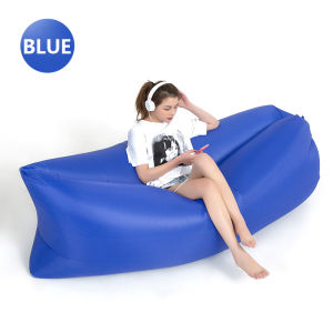 🔝 Original lazy inflatable sofa chair pillow for beach picnic outdoor ultralight sleeping bag air bed camping gear foldable sofabed bean double 2 person airbed single folding adult airbed lounge sopa on sale mini bedroom banana quality
