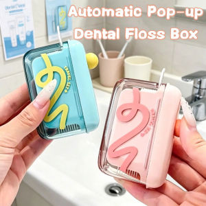 Pop UP Design Dental Floss Storage Box Hilo Floss Dispenser Refillable Teeth Cleaning ToothPick Teeth Sticks Portable