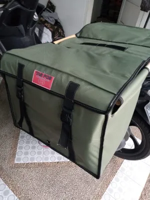 Tas Pos Kurir Motor Kanvas Size Standar - Hijau