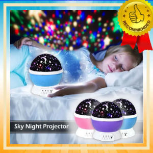 Lampu Tidur Hias Unik Dengan Model Proyektor Motif Bulan Bintang Sky Galaxy - Lampu Hias Lampu Malam Dekorasi Kamar