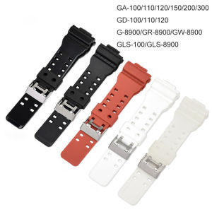 Strap for Casio g-shock GD120 GA-100 GA-110 GA-100C Silicone Casio Watch Band Strap Metal Buckle Watchband