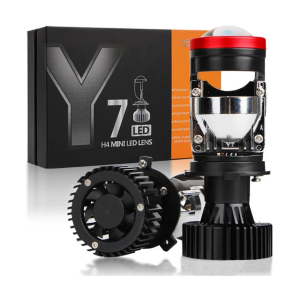 2PCS Led H4 Y7D Mini Projector - Mini Projie H4 Y7 Super Terang 200W LED Lens Original Sangat Terang